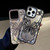 iPhone 17 Pro Max Butterfly Electroplating TPU Phone Case with Epoxy Cardboard - Silver