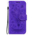 iPhone 17 Pro Max Butterfly Rose Embossed Leather Phone Case - Purple