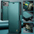 iPhone 17 Pro Max CaseMe 023 Butterfly Buckle Litchi Texture RFID Anti-theft Leather Phone Case - Green