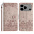 iPhone 17 Pro Max Cat Embossing Pattern Leather Phone Case with Lanyard - Grey