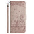 iPhone 17 Pro Max Cat Embossing Pattern Leather Phone Case with Lanyard - Grey