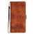 iPhone 17 Pro Max Cherry Blossom Butterfly Skin Feel Embossed PU Phone Case - Brown