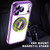 iPhone 17 Pro Max Colorful 360 Invisible Ring MagSafe Phone Case - Gold