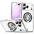 iPhone 17 Pro Max Colorful 360 Invisible Ring MagSafe Phone Case - Silver