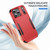 iPhone 17 Pro Max Commuter Shockproof TPU + PC Phone Case - Red+Black