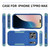 iPhone 17 Pro Max Commuter Shockproof TPU + PC Phone Case - Royal Blue+Grey Green