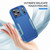 iPhone 17 Pro Max Commuter Shockproof TPU + PC Phone Case - Royal Blue+Grey Green