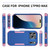 iPhone 17 Pro Max Commuter Shockproof TPU + PC Phone Case - Royal Blue+Pink