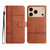 iPhone 17 Pro Max Cowhide Texture Stitching Leather Phone Case - Brown iPhone 17 Pro Max Cowhide Texture Stitching Leather Phone Case - Brown