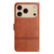 iPhone 17 Pro Max Cowhide Texture Stitching Leather Phone Case - Brown iPhone 17 Pro Max Cowhide Texture Stitching Leather Phone Case - Brown