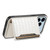 iPhone 17 Pro Max Crocodile Texture Card Bag Design Full Coverage Phone Case - White