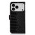 iPhone 17 Pro Max Crocodile Top Layer Cowhide Leather Phone Case - Black