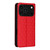 iPhone 17 Pro Max Cubic Grid Texture Flip Leather Phone Case - Red