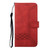 iPhone 17 Pro Max Cubic Skin Feel Flip Leather Phone Case - Red iPhone 17 Pro Max Cubic Skin Feel Flip Leather Phone Case - Red