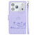 iPhone 17 Pro Max Cute Cats RFID Leather Phone Case - Purple iPhone 17 Pro Max Cute Cats RFID Leather Phone Case - Purple