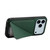 iPhone 17 Pro Max D04 Calf Texture Dual Card Slot Holder Phone Case - Green