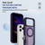 iPhone 17 Pro Max Defend Rugged Gear Holder MagSafe Phone Case - Purple + Dark Purple