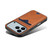 iPhone 17 Pro Max Denior D06 PU Back Cover Card Slot Holder Phone Case - Brown iPhone 17 Pro Max Denior D06 PU Back Cover Card Slot Holder Phone Case - Brown