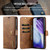 iPhone 17 Pro Max DG.MING Crazy Horse Texture Detachable Magnetic Leather Phone Case - Brown
