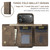iPhone 17 Pro Max DG.MING M1 Series 3-Fold Multi Card Wallet Leather Phone Case - Coffee iPhone 17 Pro Max DG.MING M1 Series 3-Fold Multi Card Wallet Leather Phone Case - Coffee