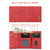 iPhone 17 Pro Max DG.MING M1 Series 3-Fold Multi Card Wallet Leather Phone Case - Red iPhone 17 Pro Max DG.MING M1 Series 3-Fold Multi Card Wallet Leather Phone Case - Red