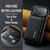 iPhone 17 Pro Max DG.MING M2 Series 3-Fold Card Bag Wallet Leather Phone Case - Black iPhone 17 Pro Max DG.MING M2 Series 3-Fold Card Bag Wallet Leather Phone Case - Black