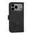 iPhone 17 Pro Max Dierfeng Dream Line TPU Hybrid PU Leather Phone Case - Black