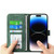 iPhone 17 Pro Max Dierfeng Dream Line TPU Hybrid PU Leather Phone Case - Green