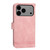 iPhone 17 Pro Max Dierfeng Dream Line TPU Hybrid PU Leather Phone Case - Pink iPhone 17 Pro Max Dierfeng Dream Line TPU Hybrid PU Leather Phone Case - Pink