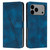 iPhone 17 Pro Max Dream Triangle Leather Phone Case with Lanyard - Blue