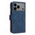 iPhone 17 Pro Max Dual-color 9 Card Slots Zipper Wallet Leather Phone Case - Blue iPhone 17 Pro Max Dual-color 9 Card Slots Zipper Wallet Leather Phone Case - Blue