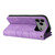 iPhone 17 Pro Max Dual-color 9 Card Slots Zipper Wallet Leather Phone Case - Purple