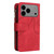 iPhone 17 Pro Max Dual-color 9 Card Slots Zipper Wallet Leather Phone Case - Red iPhone 17 Pro Max Dual-color 9 Card Slots Zipper Wallet Leather Phone Case - Red