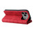 iPhone 17 Pro Max Dual-color 9 Card Slots Zipper Wallet Leather Phone Case - Red iPhone 17 Pro Max Dual-color 9 Card Slots Zipper Wallet Leather Phone Case - Red