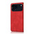 iPhone 17 Pro Max Dual-color Stitching Leather Phone Case - Red Blue