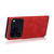iPhone 17 Pro Max Dual-color Stitching Leather Phone Case - Red Blue