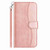 iPhone 17 Pro Max Dual-Folded S-shape Leather Phone Case - Rose Gold iPhone 17 Pro Max Dual-Folded S-shape Leather Phone Case - Rose Gold