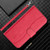 iPhone 17 Pro Max Dual-Folded S-shape Leather Phone Case - Rose Red
