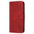 iPhone 17 Pro Max Embossed Happy Cat Pattern Flip Leather Phone Case - Red