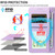 iPhone 17 Pro Max Embossed Heart Dog RFID Blocking Wallet Leather Phone Case - Purple