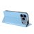 iPhone 17 Pro Max Embossed Multi-functional Wallet Retro Leather Phone Case - Light Blue