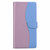 iPhone 17 Pro Max Embossed Two-Color Leather Phone Case - Pink Blue