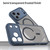 iPhone 17 Pro Max Fan Dun Series TPU Hybrid PC Frosted Magsafe Phone Case - Blue