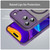 iPhone 17 Pro Max Fan Dun Series TPU Hybrid PC Frosted Magsafe Phone Case - Purple