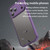 iPhone 17 Pro Max Fan Dun Series TPU Hybrid PC Frosted Phone Case - Purple