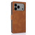 iPhone 17 Pro Max Fantasy Skin-feel Calfskin Texture Leather Phone Case - Brown