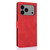 iPhone 17 Pro Max Fantasy Skin-feel Calfskin Texture Leather Phone Case - Red