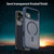 iPhone 17 Pro Max Fanying Series PC Hybrid TPU Translucent Frosted MagSafe Phone Case - Cyan Blue