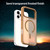 iPhone 17 Pro Max Fanying Series PC Hybrid TPU Translucent Frosted MagSafe Phone Case - Desert Gold
