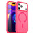 iPhone 17 Pro Max Fanying Series PC Hybrid TPU Translucent Frosted MagSafe Phone Case - Rose Red